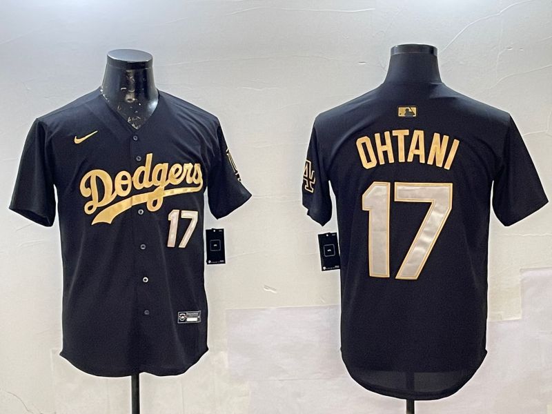 Men Los Angeles Dodgers #17 Ohtani Black Gold Game 2025 Nike MLB Jersey style 0225->baltimore orioles->MLB Jersey
